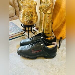 CLASSIC Nike Zoom Tiger Woods Collection TW Brown Leather Golf Shoes Men’s 9.5W